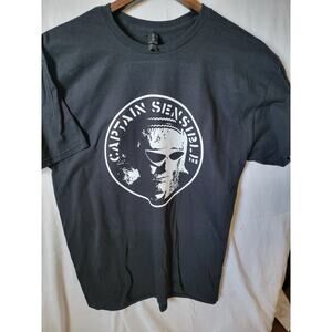 Captain Sensible   band   t shirt size   large black Damned